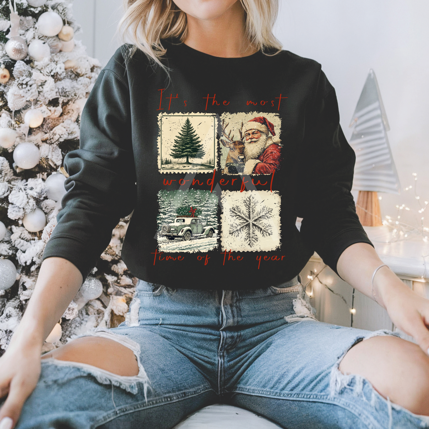 Stamp Most Wonderful Time Of Year Sweatshirt