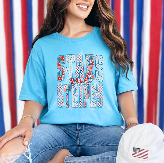 Stars & Stripes Funky Letters