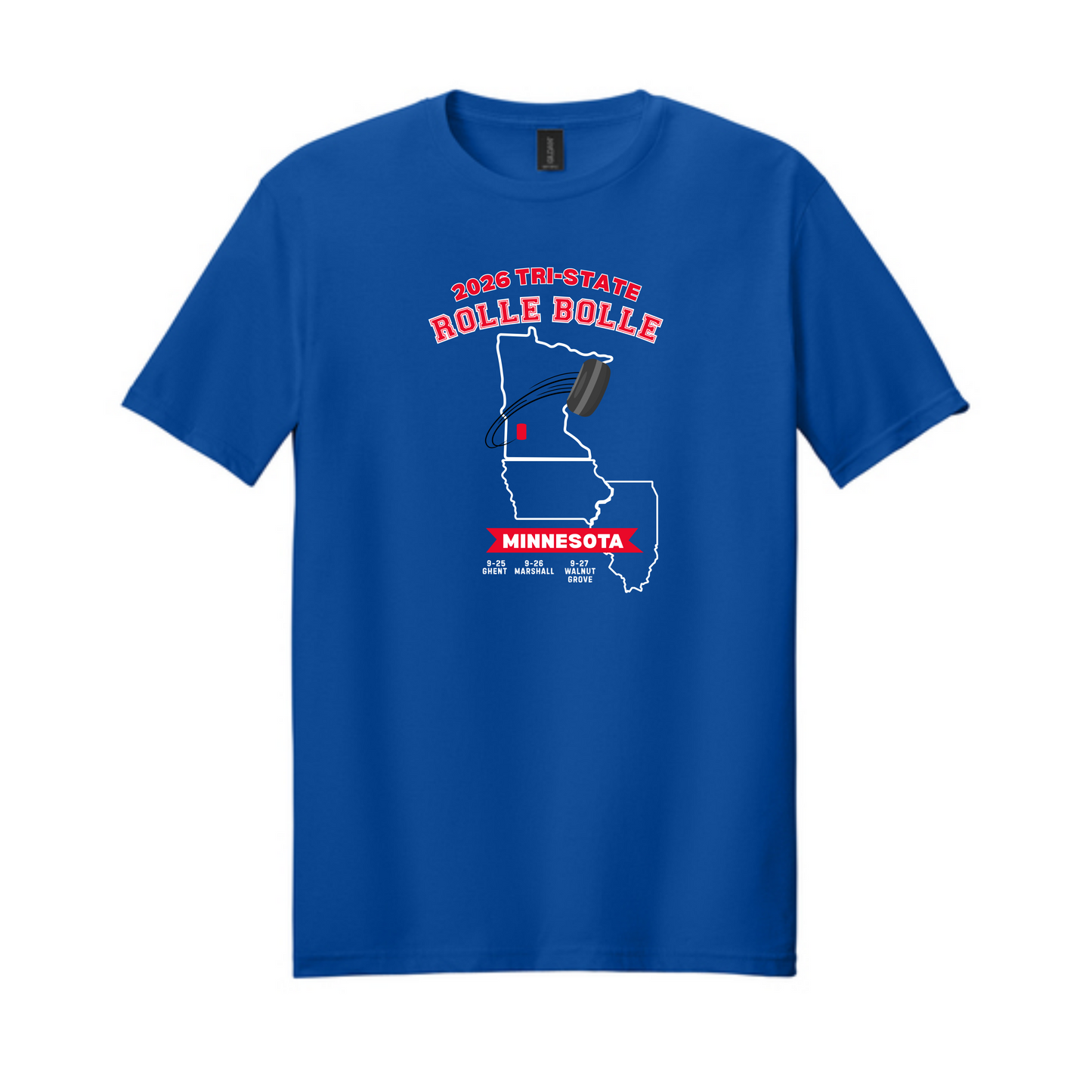 Gildan 64000-Tri State Rolle Bolle-Tee