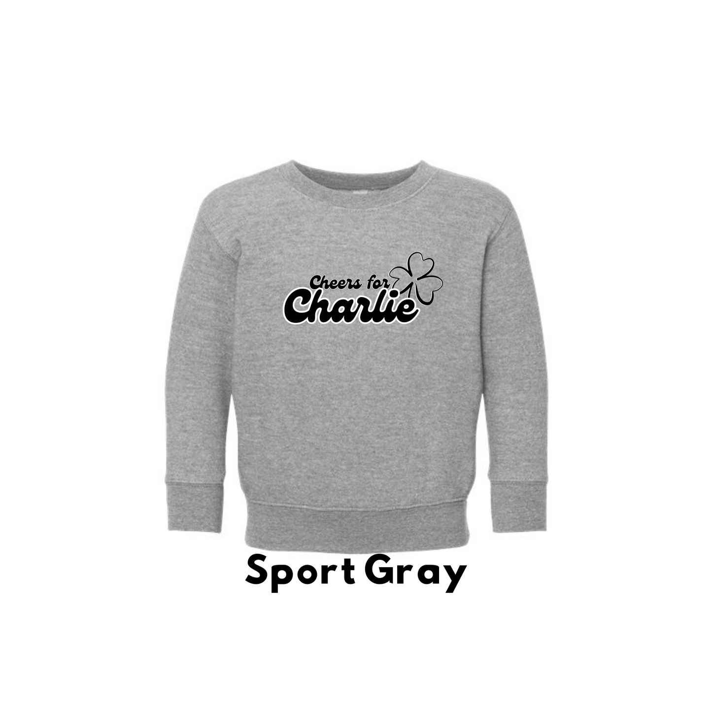 3317-Cheers for Charlie-Crew Sweatshirt-TODDLER