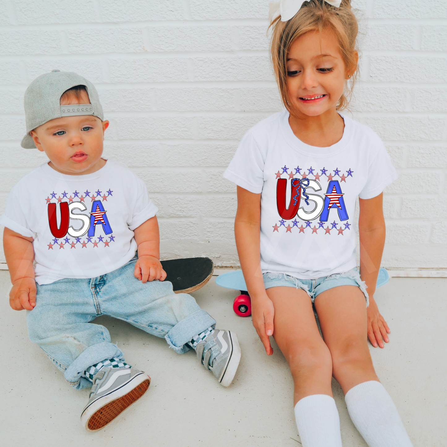 USA Bow And Stars