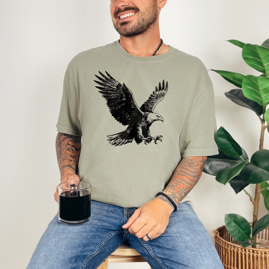 Vintage Etched Eagle