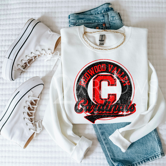 Vintage Redwood Valley Cardinals Sweatshirt