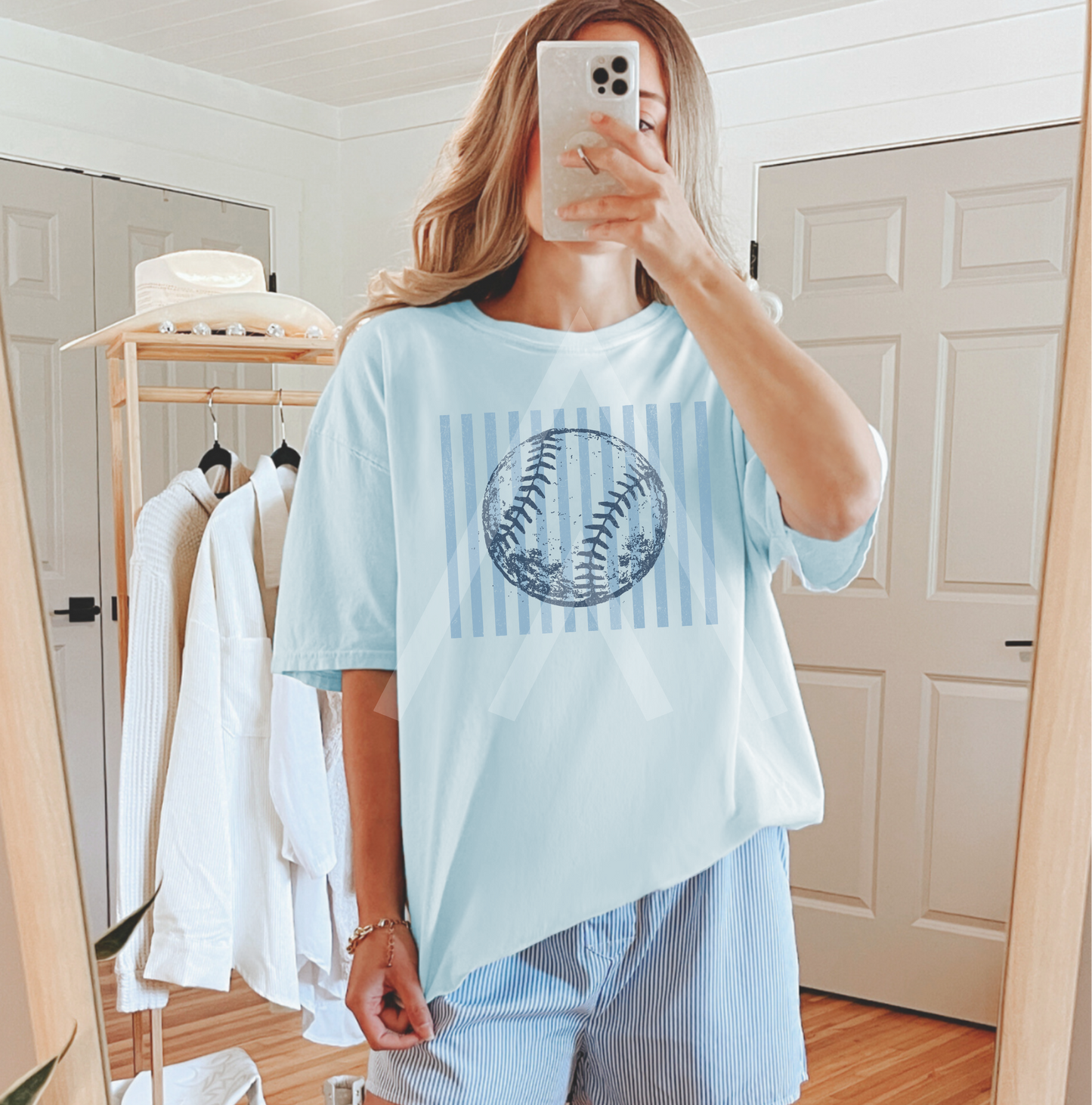 Vintage Stripe Striped Baseball