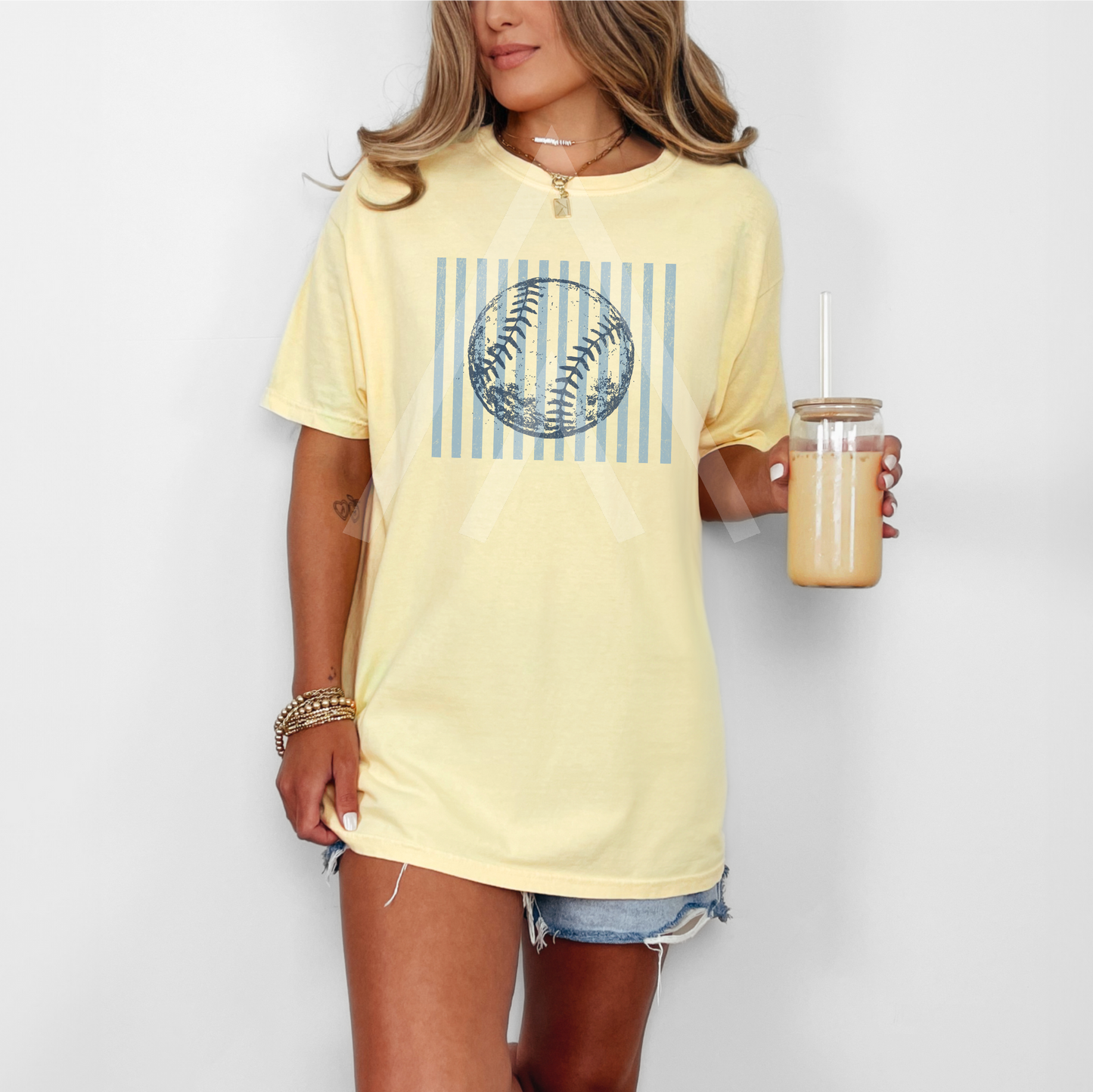 Vintage Stripe Striped Baseball