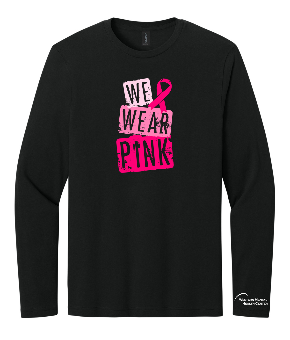 WMH-We Wear Pink Long Sleeve-Gildan 64400