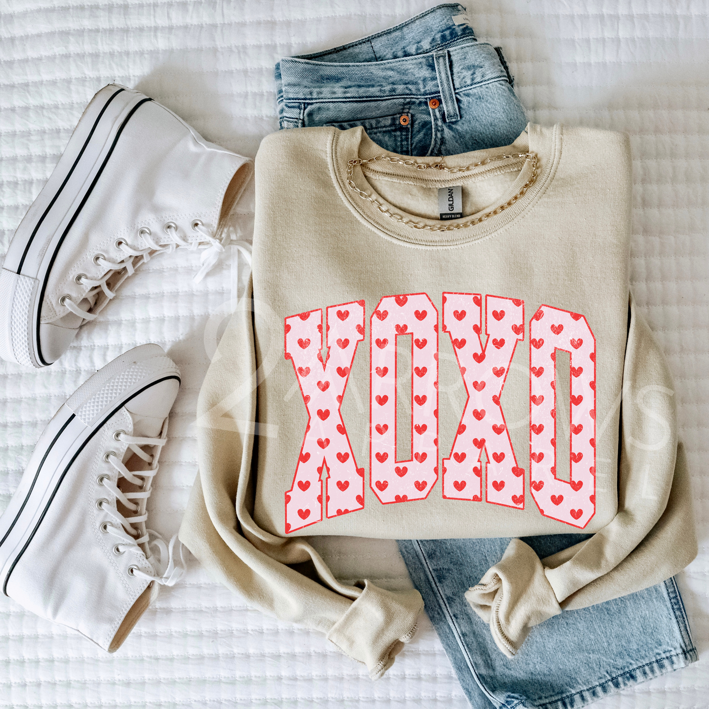 XOXO Heart Letters Sweatshirt