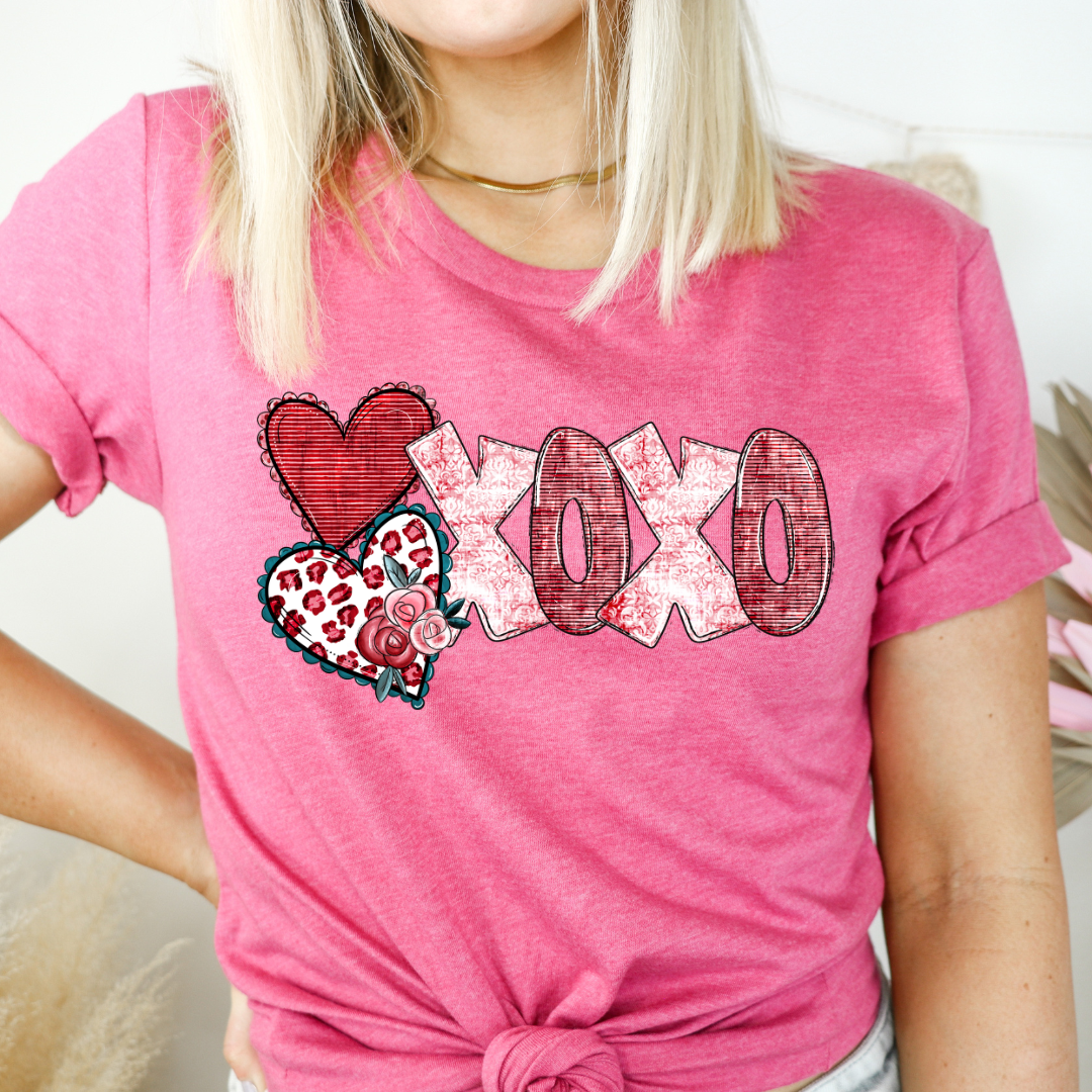XOXO Stacked Hearts