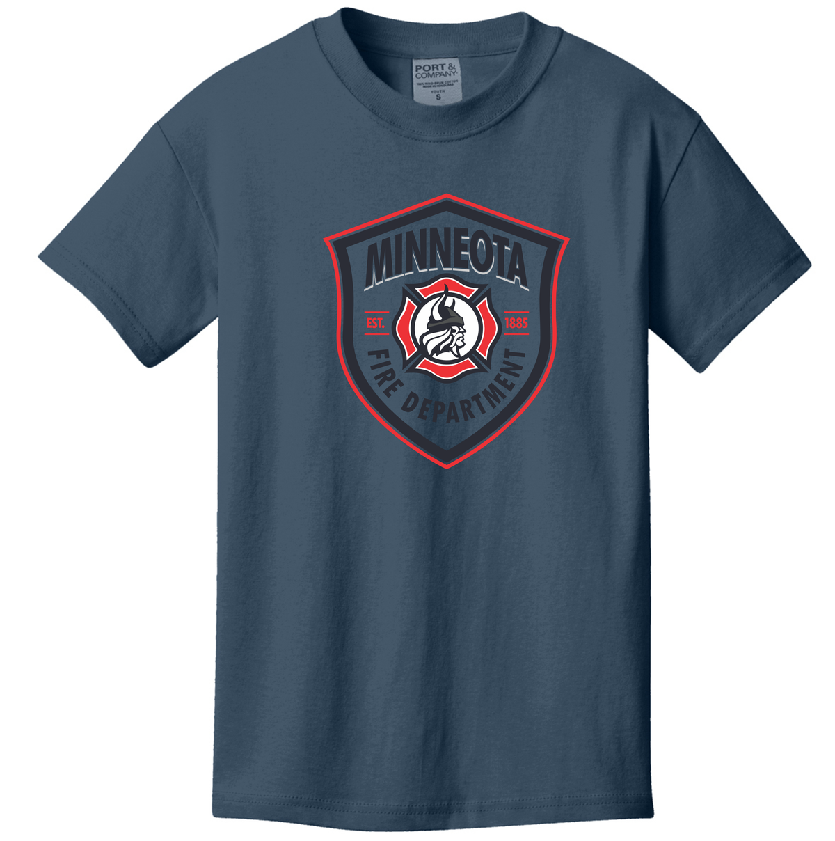 Minneota FD-Port. & Co. Beach Washed Tee PC099Y-YOUTH-Denim Blue