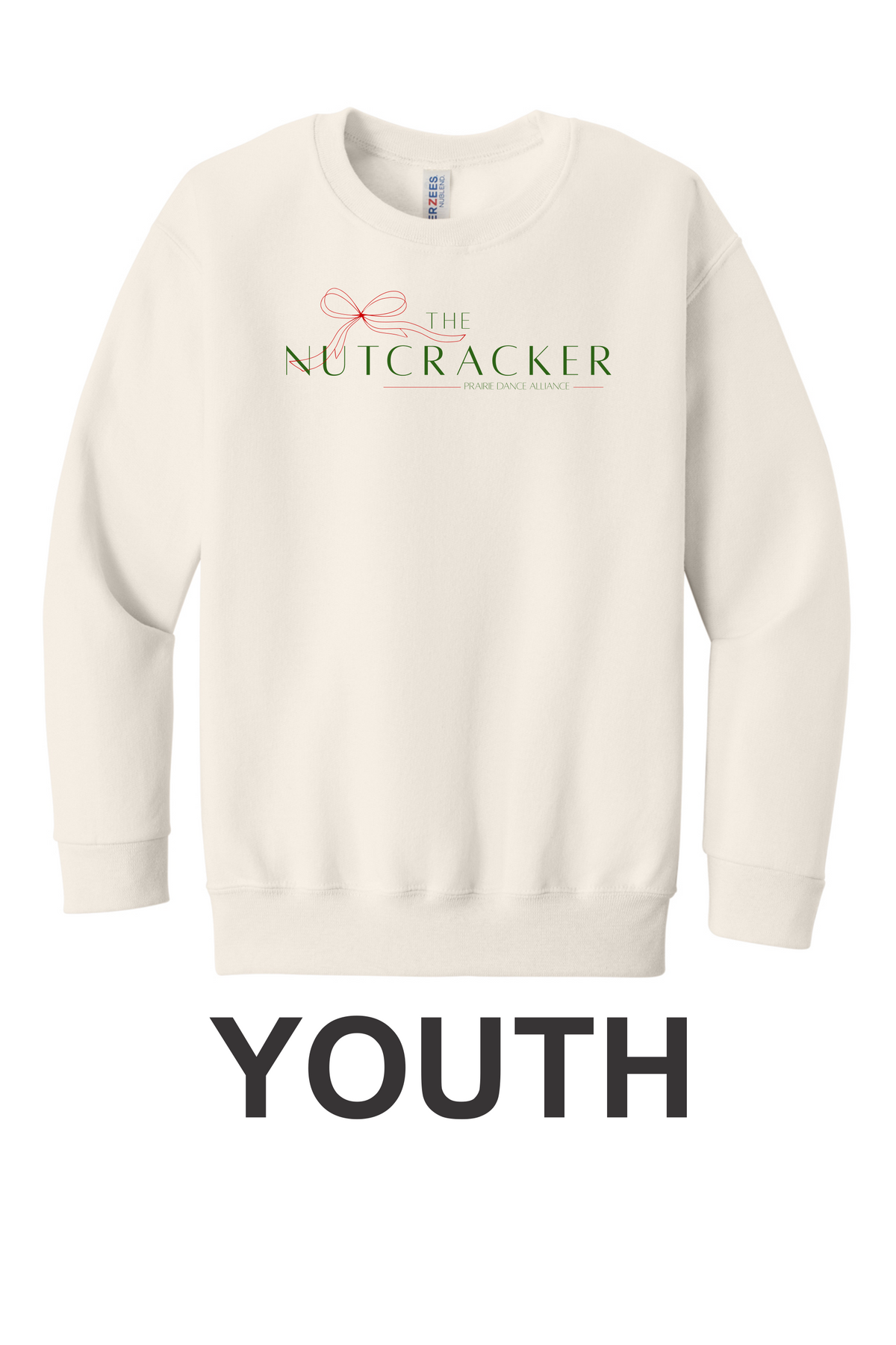 The Nutcracker With Bow-Crew Neck Sweatshirt-562BR-YOUTH