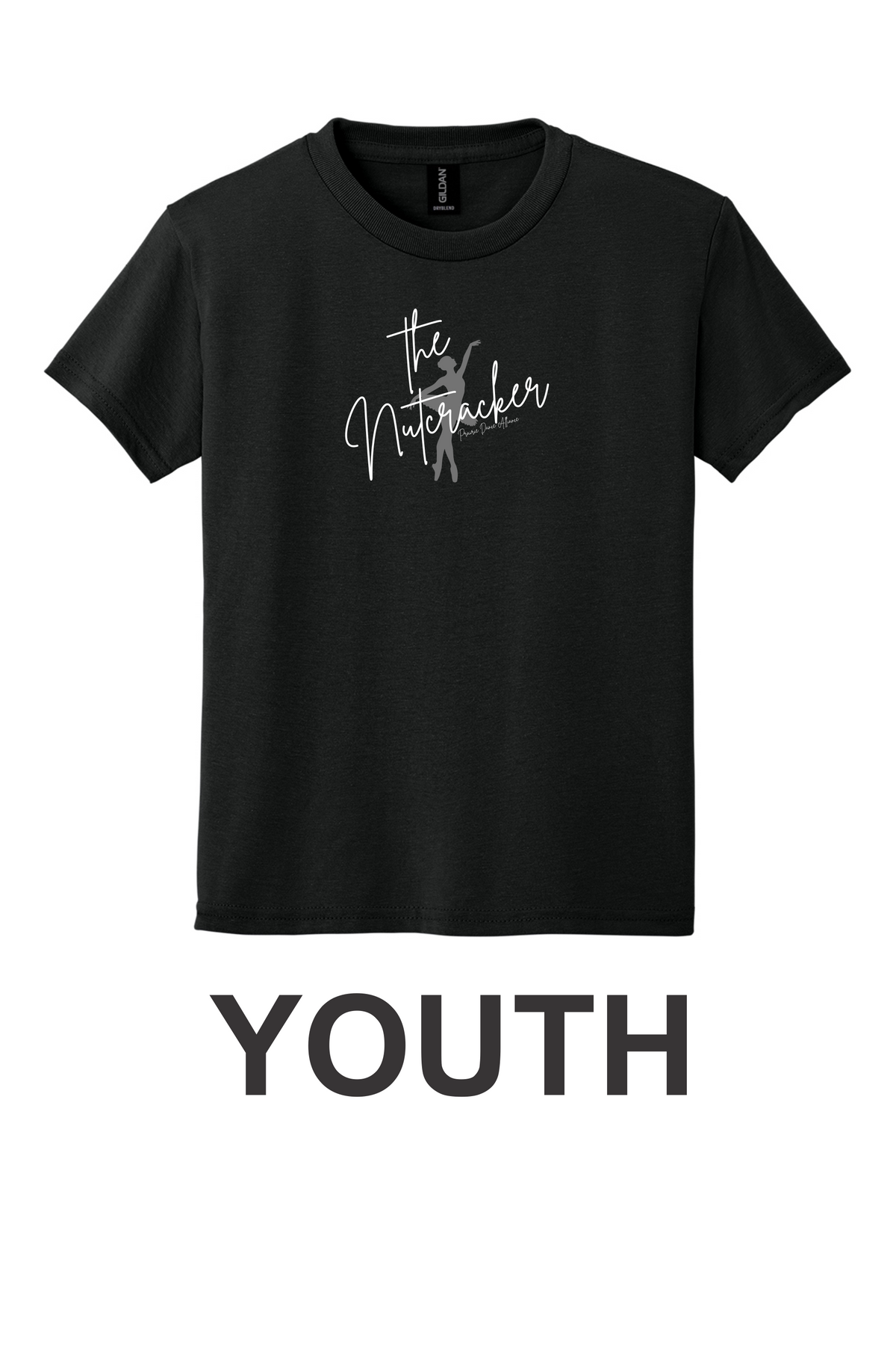 The Nutcracker With Dancer-Tee-8000B-YOUTH