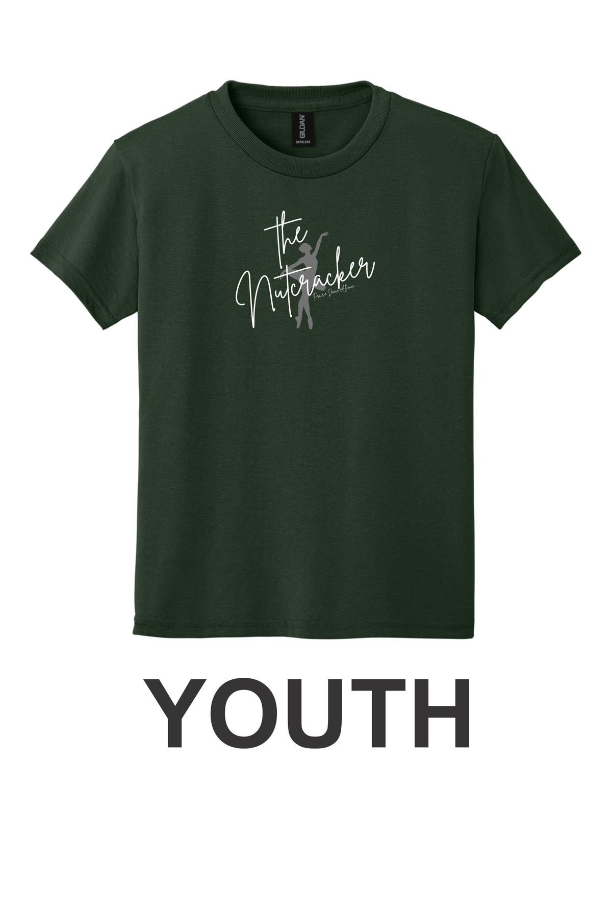 The Nutcracker With Dancer-Tee-8000B-YOUTH