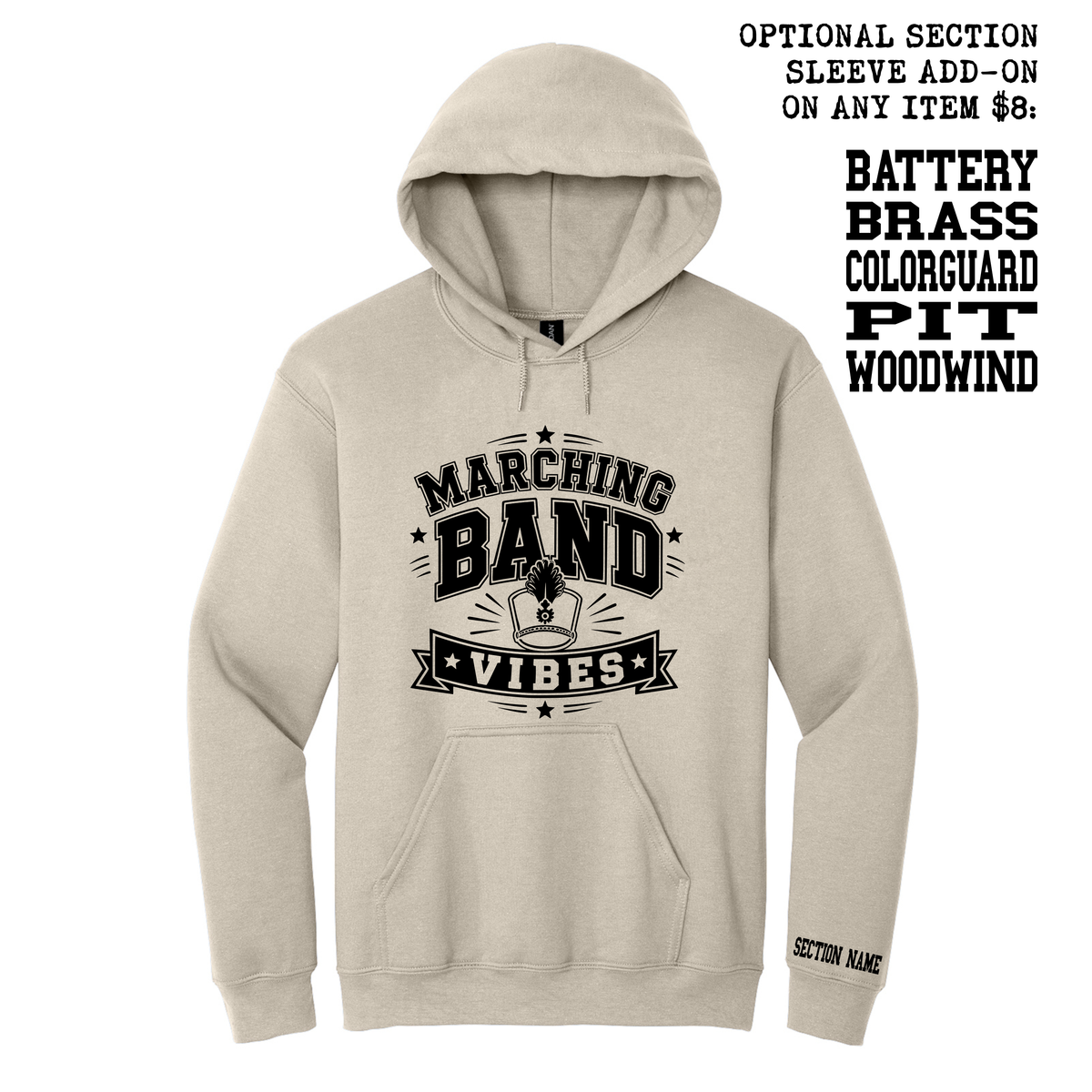 MB Vibes - 18500 Gildan SS Hooded